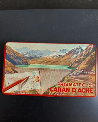 Scatola  in latta pastelli Caran d'Ache anni '50