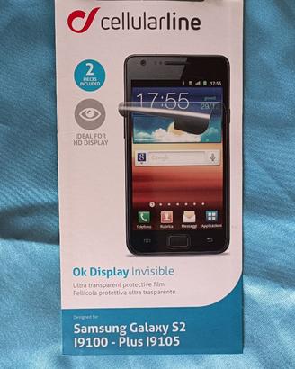 2 Pellicole per Samsung Galaxy S2 I9100 Plus I9105