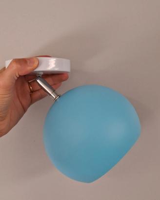 2 lampadari sferici azzurri nuovi