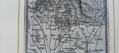 antica stampa della Brianza  rarissima  originale 
