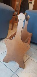 Porta riviste in ciliegio