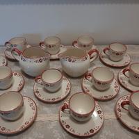 Servizio Caffè NUOVO x 12 Porcellana dipinta mano