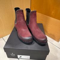 Stivaletto in pelle burgundi - tg. 36