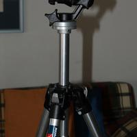 MANFROTTO 190 MiniPro Tripod + Testa 056 3D Junior