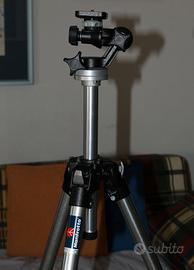 MANFROTTO 190 MiniPro Tripod + Testa 056 3D Junior