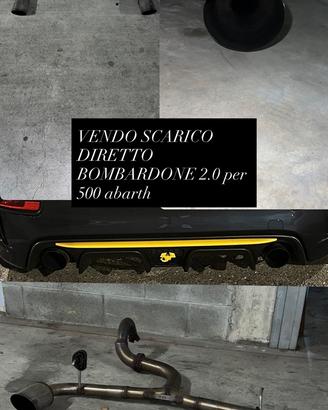 Scarico diretto bombardone 500 abarth