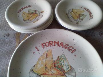 Servizio formaggio 6 piatti + piatto di portata