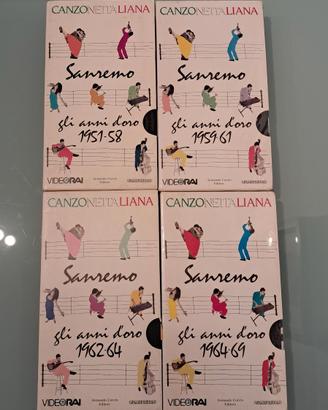 VHS Sanremo glia anni d'oro