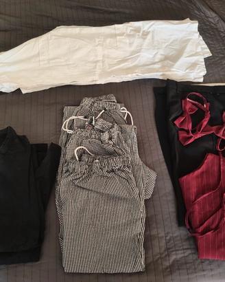 Giacche cuoco e pantaloni 