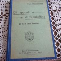 Libro d'epoca  "Gli appunti di Giannettino" 2^