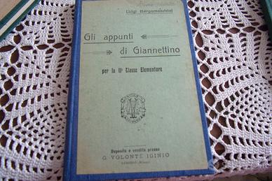 Libro d'epoca  "Gli appunti di Giannettino" 2^