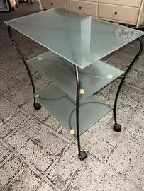 Carrello tv in ferro battuto