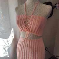 set top più gonna estivo, donna tg s-m