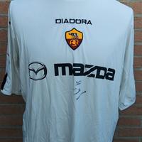 Maglia Roma diadora autografata da Aquilani calcio