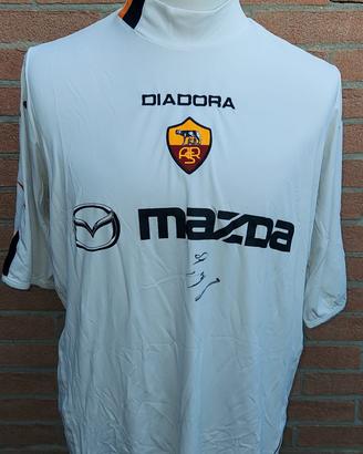 Maglia Roma diadora autografata da Aquilani calcio