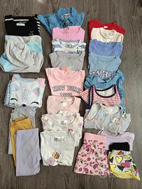 24 capi di abbigliamento bambina 98 cm