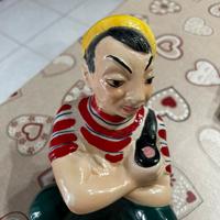Rara bottiglia in ceramica coronetti cunardo