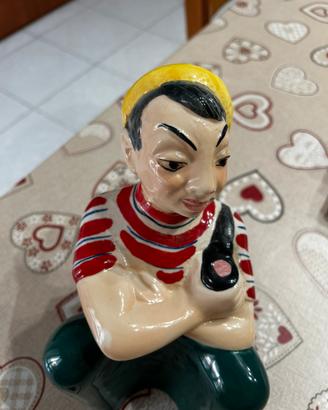Rara bottiglia in ceramica coronetti cunardo