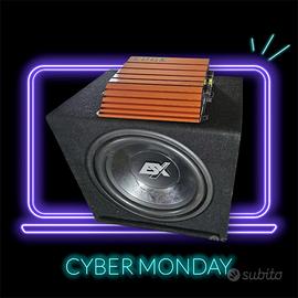 Impianto Audio per Auto - Subwoofer Horizon + Ampl