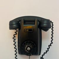 Telefono Fatme vintage da parete anni '50  nero