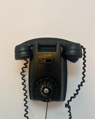 Telefono Fatme vintage da parete anni '50  nero