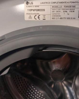 Lavatrice LG F2WV2S7S6E - Slim 7kg