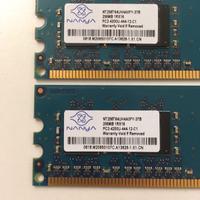 Memoria ram vari modelli