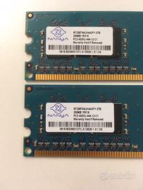 Memoria ram vari modelli