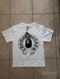 maglietta chrome hearts x bape