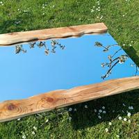 Specchio rettangolare in legno