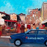 Mercato con Alfa 75 Carabinieri 