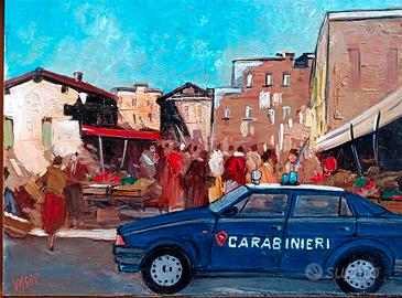 Mercato con Alfa 75 Carabinieri 