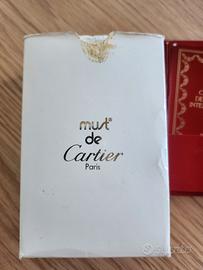 Accendino Vintage Must de Cartier Oro con Scatola