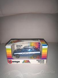 burago alfa romeo giulietta polizia box arcobaleno