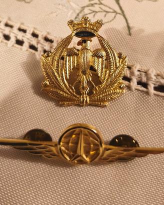 Spille Vintage Ali Dorate Aeronautica