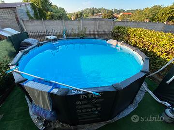 Piscina intex Graphite Grey Panel