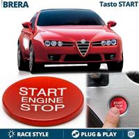 Tasto START STOP Rosso per Alfa Brera Pulsante