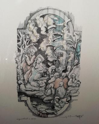 pastello del pittore scultore Mattei