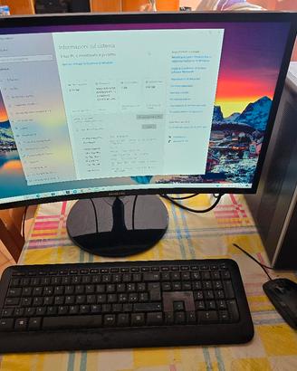 PC hp pavilion e schermo curvo samsung 