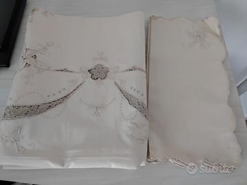 Set Tovaglia da tavola  x12 e tovaglioli (vintage)