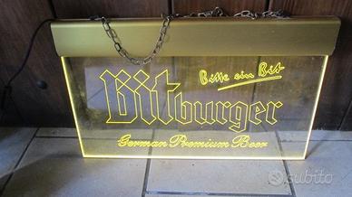 Antica insegna al neon BITBURGER