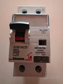 BTicino GC8813AC25 Interruttore Magnetotermico