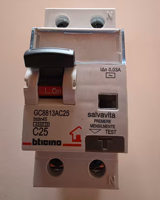 BTicino GC8813AC25 Interruttore Magnetotermico