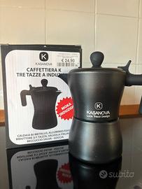 Caffettiera Kasanova 3 tazze per induzione (nera)