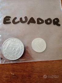 2 monete Ecuador 