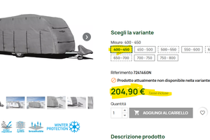 Copertura Brunner per Roulotte - Caravan