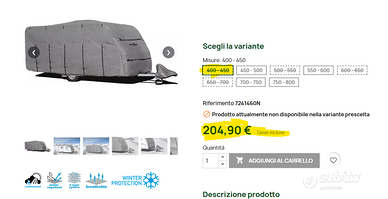 Copertura Brunner per Roulotte - Caravan