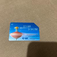 Scheda telefonica rara