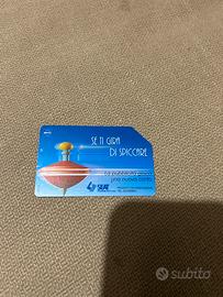 Scheda telefonica rara