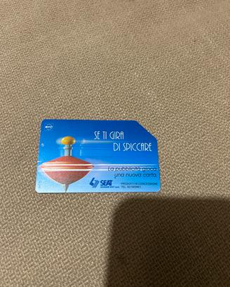 Scheda telefonica rara